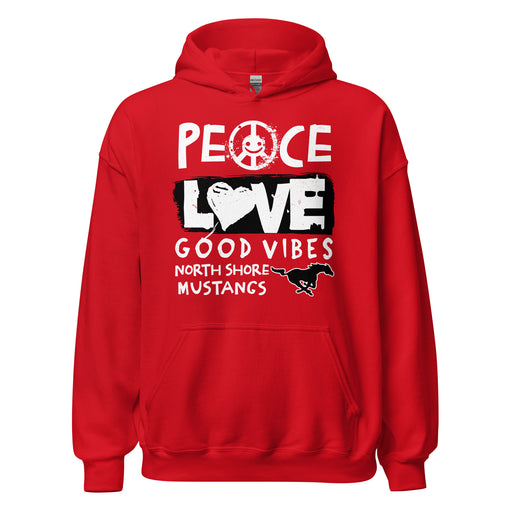 North Shore High School Mustangs Red Classic Unisex Hoodie 240
