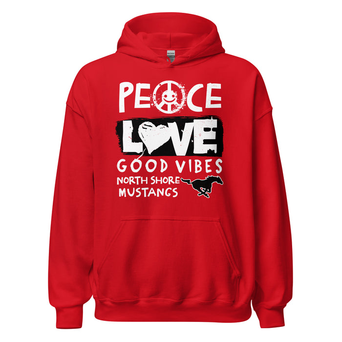 North Shore High School Mustangs Red Classic Unisex Hoodie 240