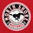 Close-up view of North Shore High School Mustangs Red Classic Unisex Hoodie 220