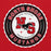 Close-up view of North Shore High School Mustangs Red Classic Unisex Hoodie 216
