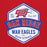 Close-up view of Oak Ridge High School War Eagles Red Classic Unisex Hoodie 209