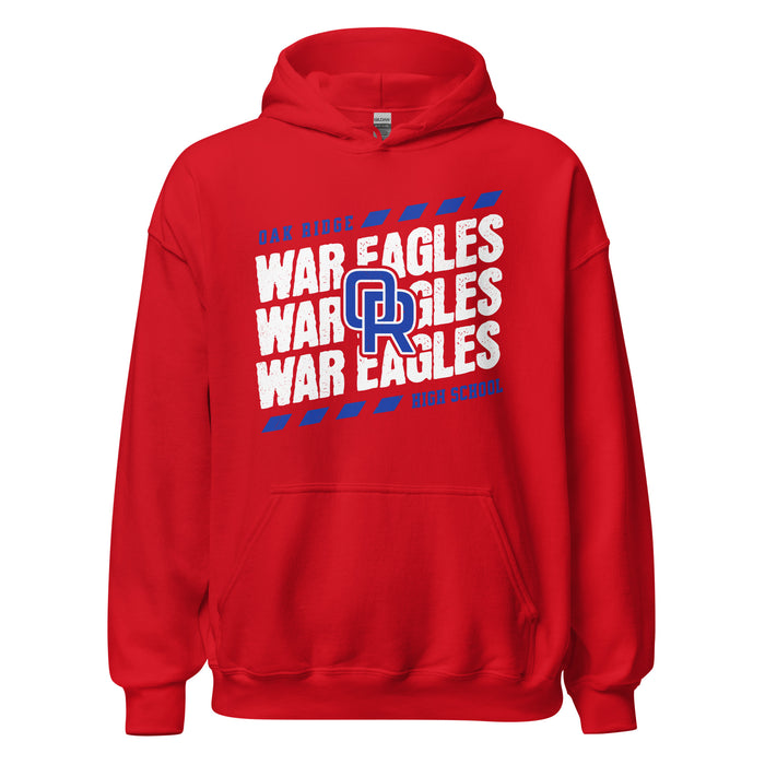 Oak Ridge High School War Eagles Red Classic Unisex Hoodie 223