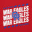 Close-up view of Oak Ridge High School War Eagles Red Classic Unisex Hoodie 223