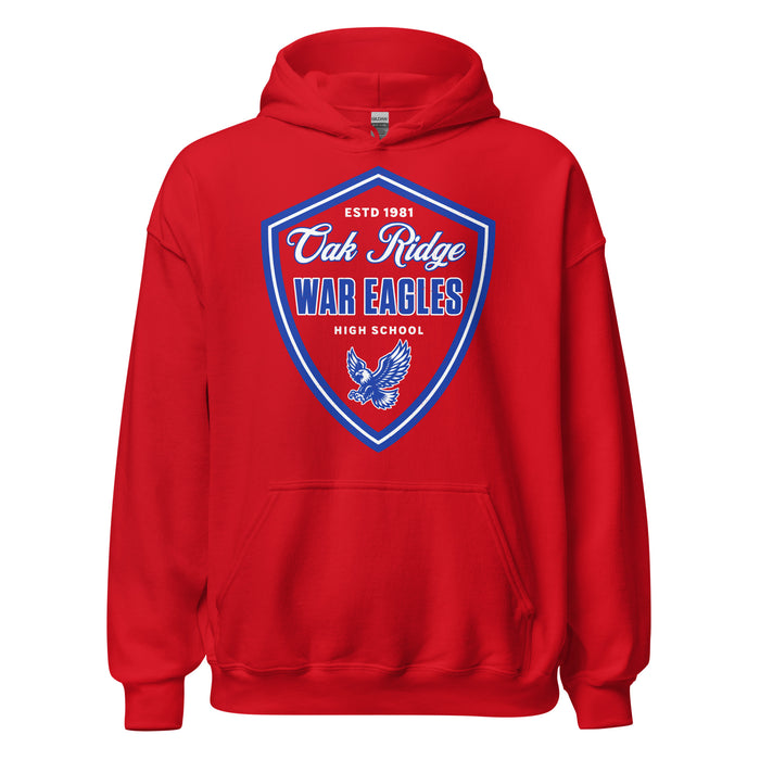 Oak Ridge High School War Eagles Red Classic Unisex Hoodie 225