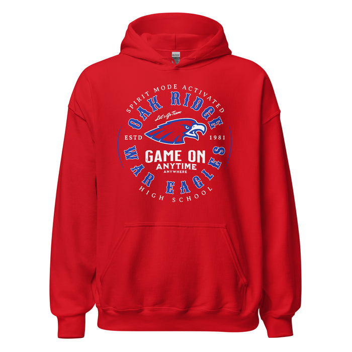 Oak Ridge High School War Eagles Red Classic Unisex Hoodie 214
