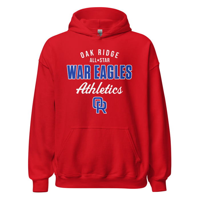 Oak Ridge High School War Eagles Red Classic Unisex Hoodie 034
