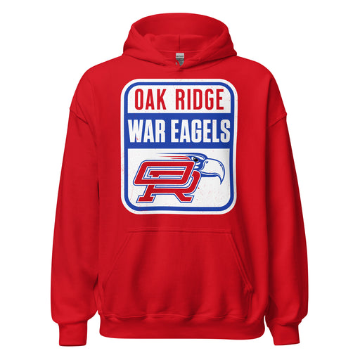 Oak Ridge High School War Eagles Red Classic Unisex Hoodie 001