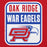 Close-up view of Oak Ridge High School War Eagles Red Classic Unisex Hoodie 001