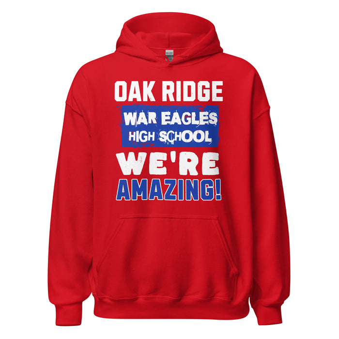 Oak Ridge High School War Eagles Red Classic Unisex Hoodie 231