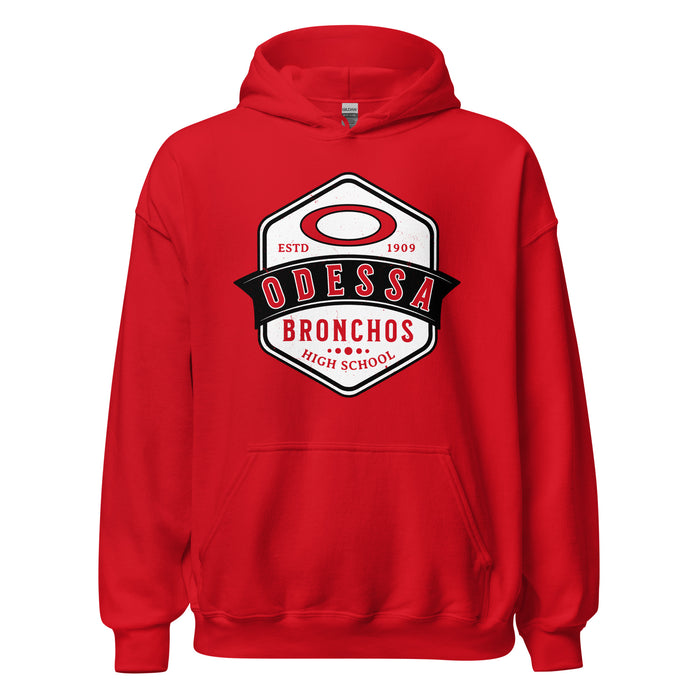 Odessa High School Bronchos Red Classic Unisex Hoodie 209