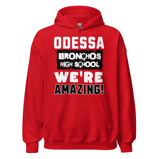Odessa High School Bronchos Red Classic Unisex Hoodie 231