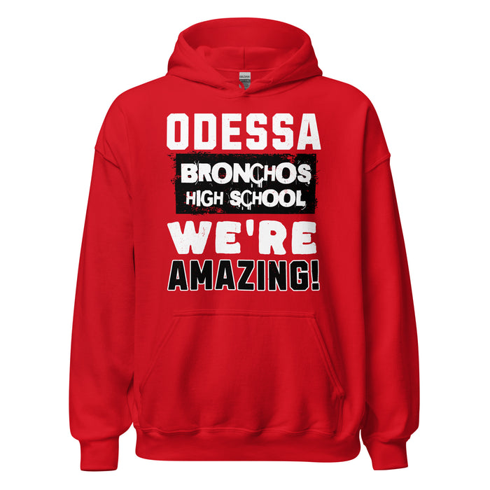 Odessa High School Bronchos Red Classic Unisex Hoodie 231