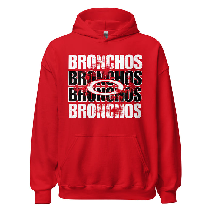 Odessa High School Bronchos Red Classic Unisex Hoodie 233