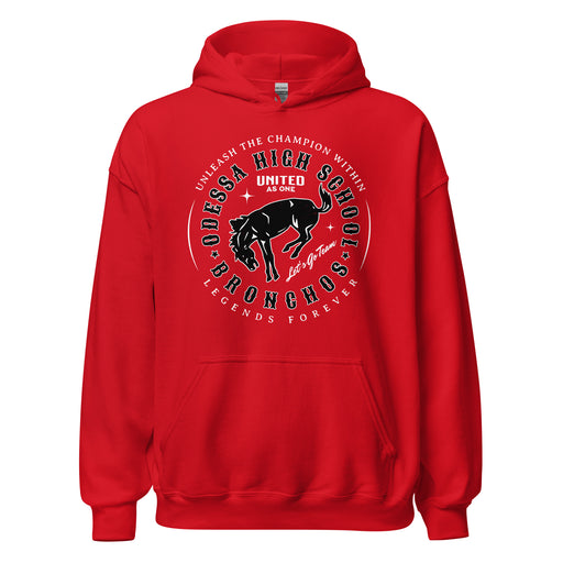 Odessa High School Bronchos Red Classic Unisex Hoodie 214