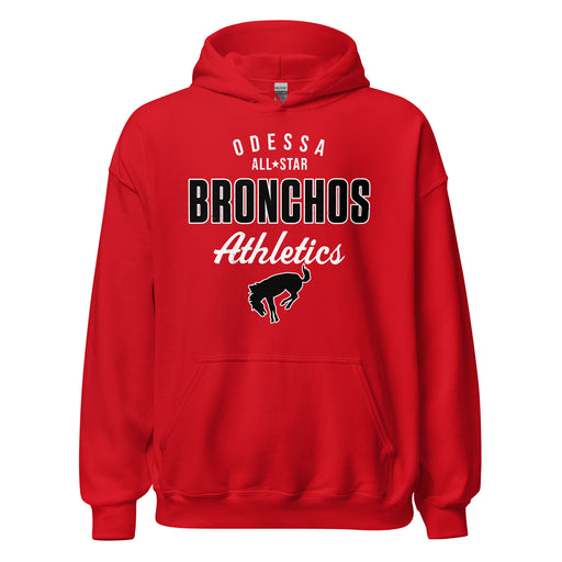 Odessa High School Bronchos Red Classic Unisex Hoodie 034