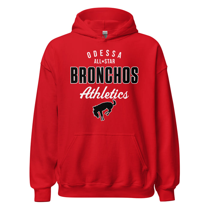 Odessa High School Bronchos Red Classic Unisex Hoodie 034