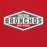 Close-up view of Odessa High School Bronchos Red Classic Unisex Hoodie 009