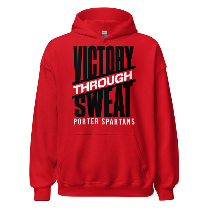 Porter High School Spartans Red Classic Unisex Hoodie 241