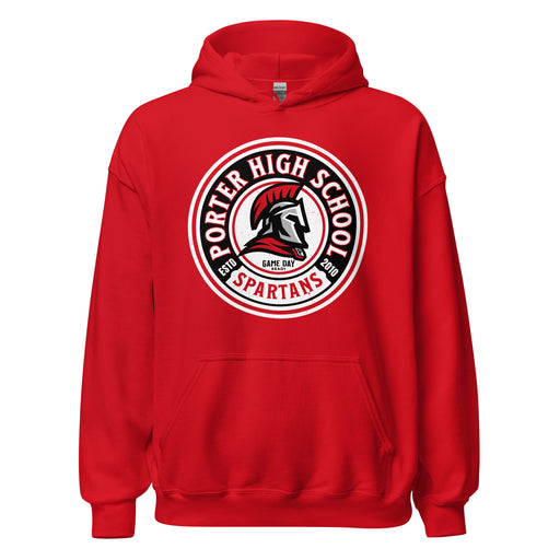 Porter High School Spartans Red Classic Unisex Hoodie 220