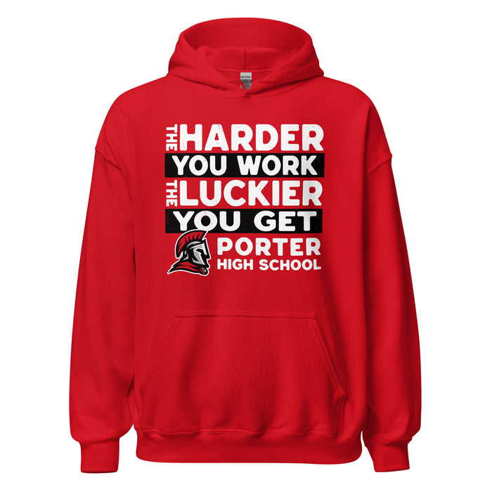 Porter High School Spartans Red Classic Unisex Hoodie 238