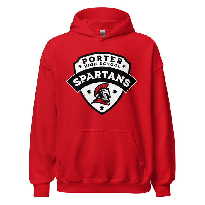 Porter High School Spartans Red Classic Unisex Hoodie 221