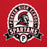 Close-up view of Porter High School Spartans Red Classic Unisex Hoodie 212
