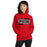 Woman wearing Porter High School Spartans Red Classic Unisex Hoodie 098