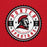 Close-up view of Porter High School Spartans Red Classic Unisex Hoodie 203
