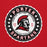 Close-up view of Porter High School Spartans Red Classic Unisex Hoodie 216