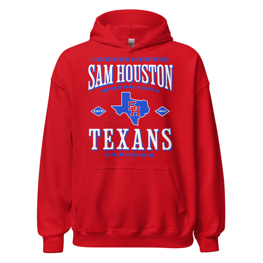Sam Houston High School Texans Red Classic Unisex Hoodie 230