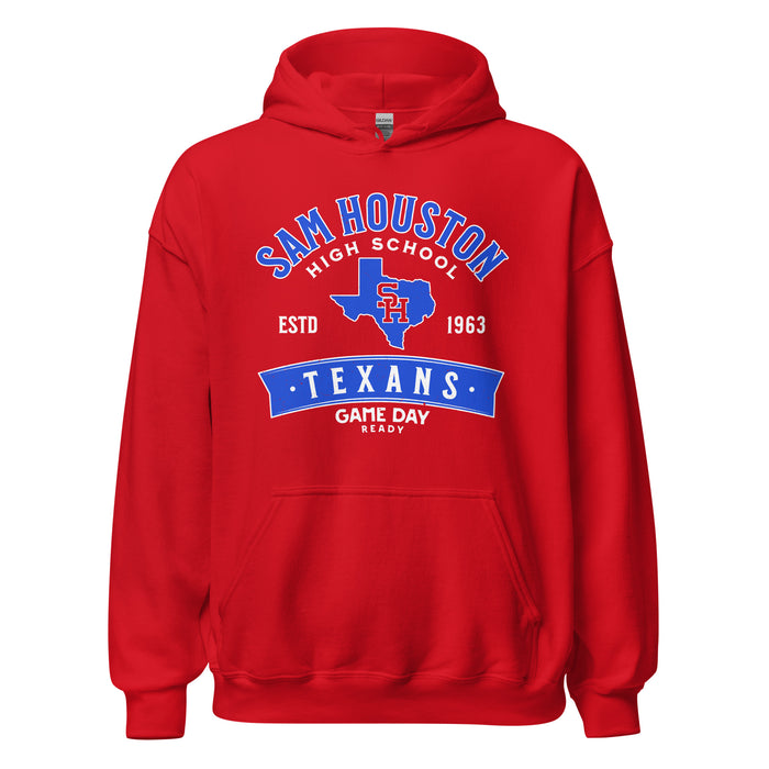 Sam Houston High School Texans Red Classic Unisex Hoodie 221