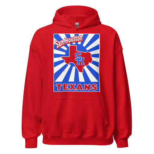 Sam Houston High School Texans Red Classic Unisex Hoodie 226