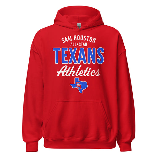 Sam Houston High School Texans Red Classic Unisex Hoodie 034
