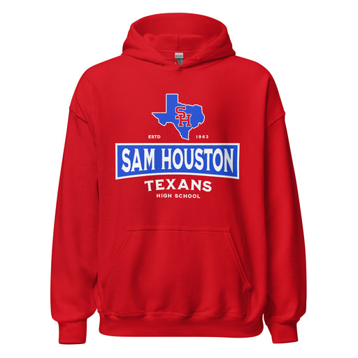 Sam Houston High School Texans Red Classic Unisex Hoodie 202