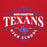 Close-up view of Sam Houston High School Texans Red Classic Unisex Hoodie 211