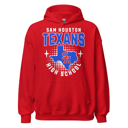 Sam Houston High School Texans Red Classic Unisex Hoodie 204
