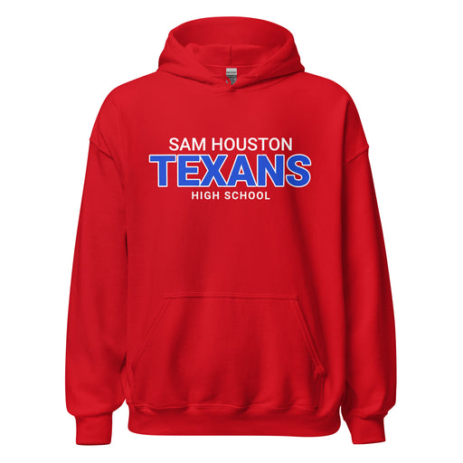 Sam Houston High School Texans Red Classic Unisex Hoodie 002