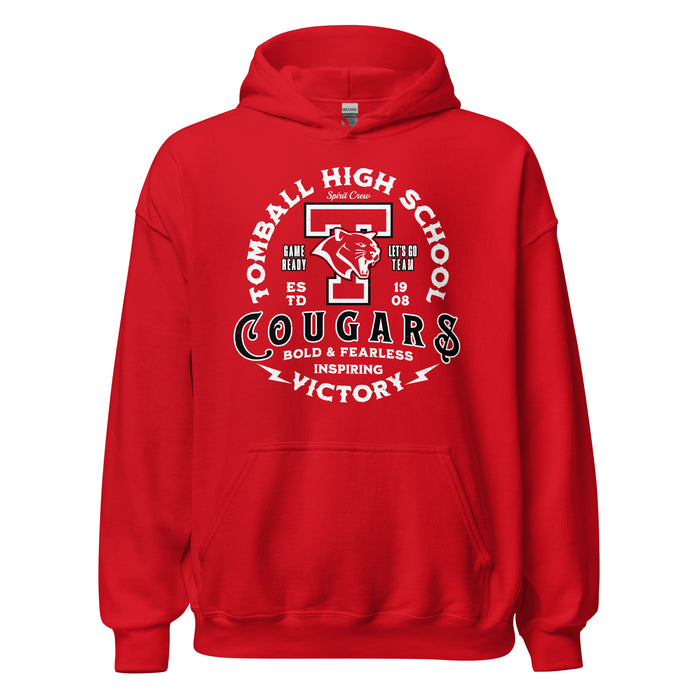 Tomball High School Cougars Red Classic Unisex Hoodie 206