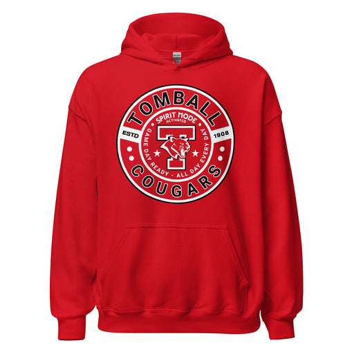 Tomball High School Cougars Red Classic Unisex Hoodie 239