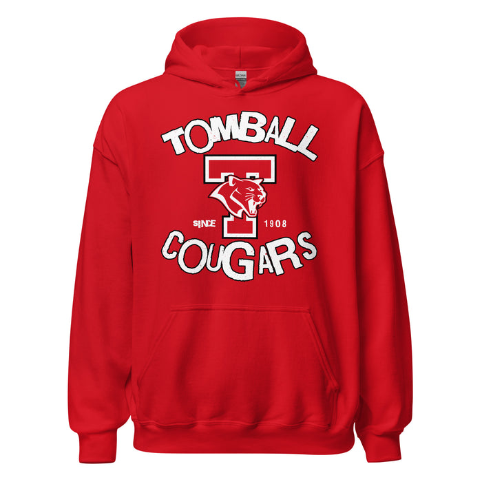 Tomball High School Cougars Red Classic Unisex Hoodie 228