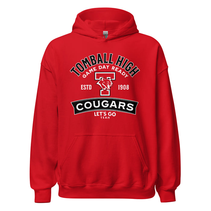 Tomball High School Cougars Red Classic Unisex Hoodie 221