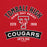 Close-up view of Tomball High School Cougars Red Classic Unisex Hoodie 221