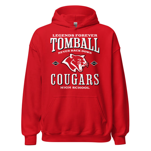 Tomball High School Cougars Red Classic Unisex Hoodie 230
