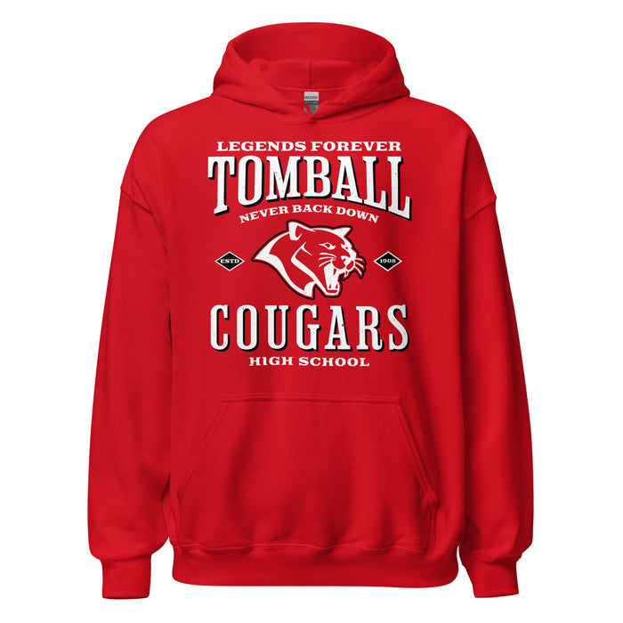 Tomball High School Cougars Red Classic Unisex Hoodie 230