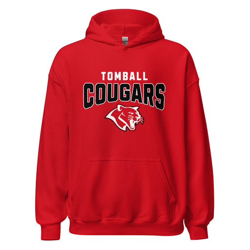 Tomball High School Cougars Red Classic Unisex Hoodie 234