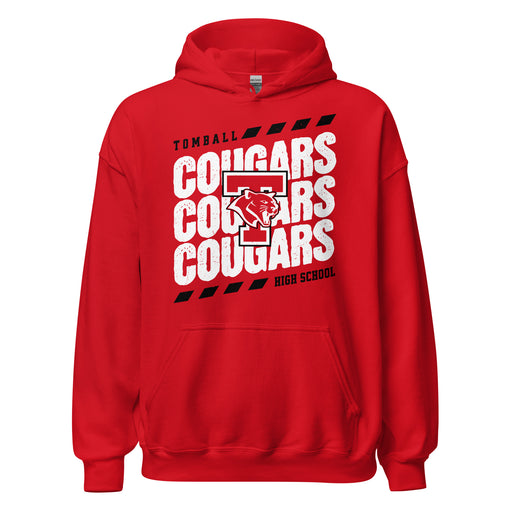 Tomball High School Cougars Red Classic Unisex Hoodie 223