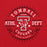 Close-up view of Tomball High School Cougars Red Classic Unisex Hoodie 201