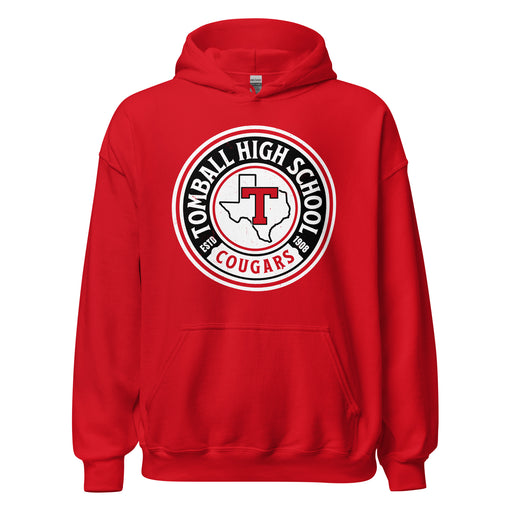Tomball High School Cougars Red Classic Unisex Hoodie 220