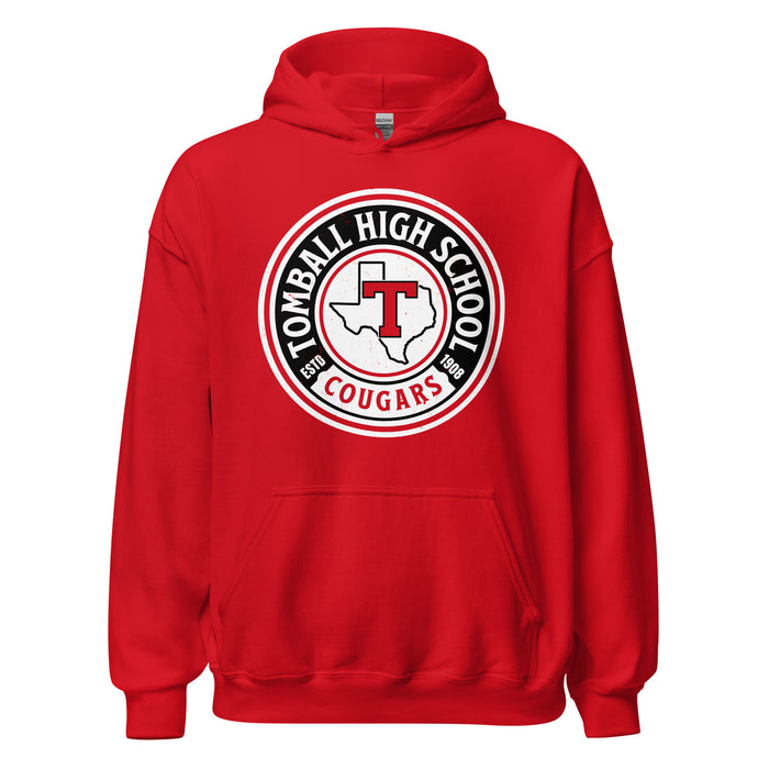 Tomball High School Cougars Red Classic Unisex Hoodie 220