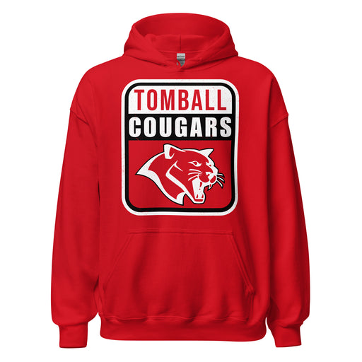 Tomball High School Cougars Red Classic Unisex Hoodie 001
